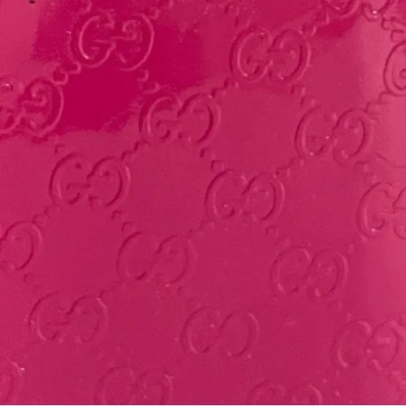 AUTHENTIC GUCCI MONOGRAM HOT PINK SANDALS - Picture 11 of 12